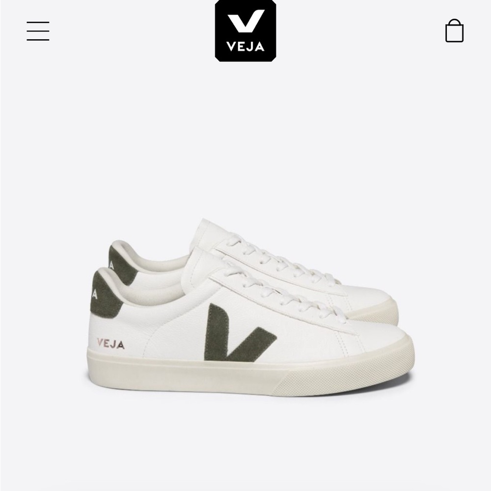 Veja CAMPO CHROMEFREE LEATHER WHITE KAKI